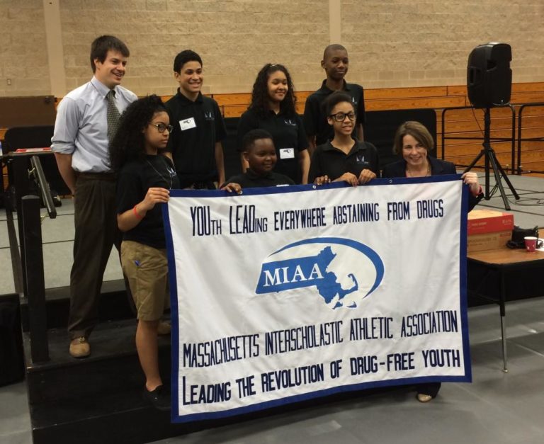 MA Attorney General Maura Healey with Middle School Students