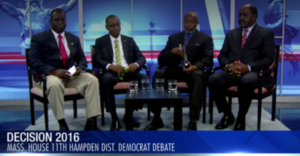2016 Democratic candidates for the 11th Hampden House District meet at a debate hosted by WWLP.
