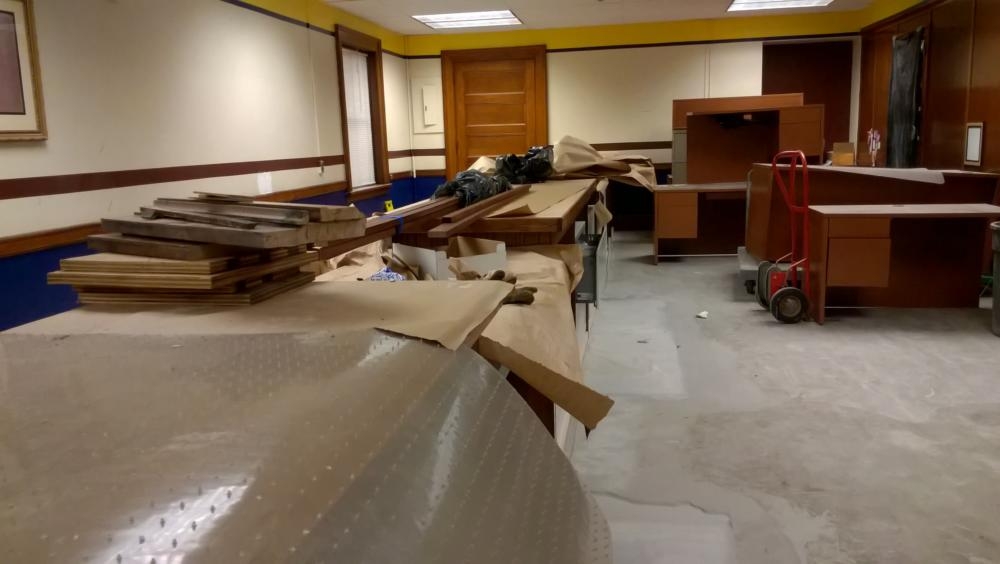 Elections office in Springfield was under construction days before early voting begins.